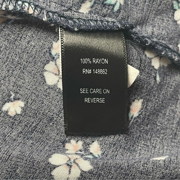 Torrid Floral Dress Size 1 Blue Flower Summer Adjustable Straps Easter Cottage - Picture 8 of 13